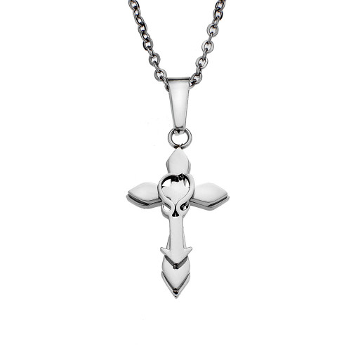 Σταυρός Ασημί SENZA Mens Steel - SSD2060