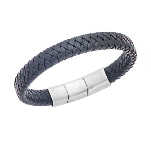 Βραχιόλι Senza Men's Stainless Steel - Chaki Leather Strap - SSD3261SCH