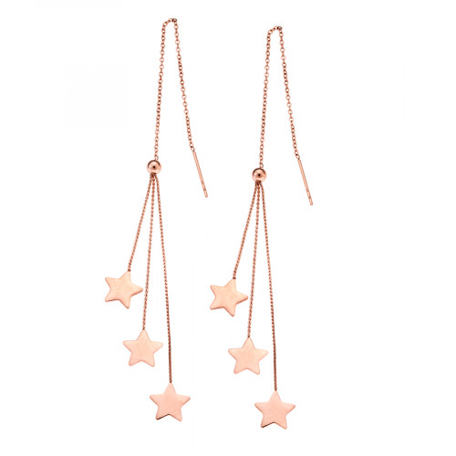 Σκουλαρίκια SENZA Steel Rose Gold Plated - SSD4449RG