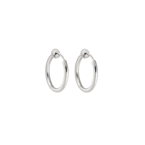 Σκουλαρίκια UNISEX SENZA Steel κρίκος χωρίς τρύπα - SSD4689-3SR