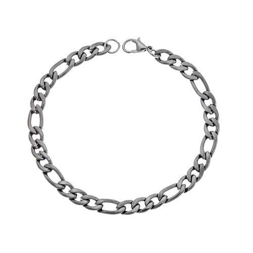 Βραχιόλι Senza Stainless Steel Gun Metal - SSD4855GMBR