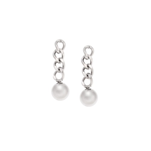 Σκουλαρίκια Γυναικεία SENZA Steel με αλυσίδα - SSD5123SR