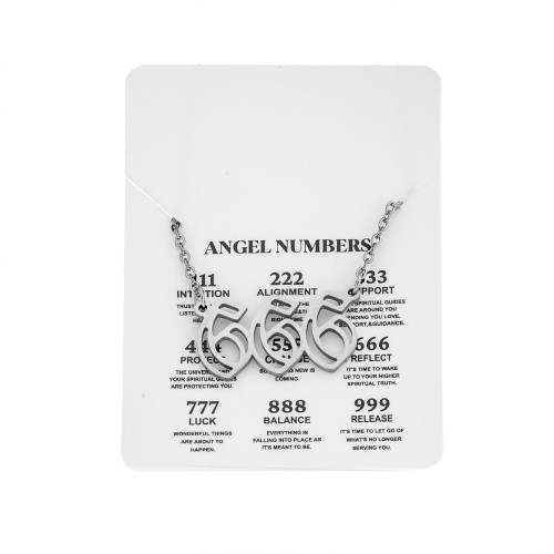 Κολιέ Senza Stainless Steel, Angel Numbers - SSD5204-6SR
