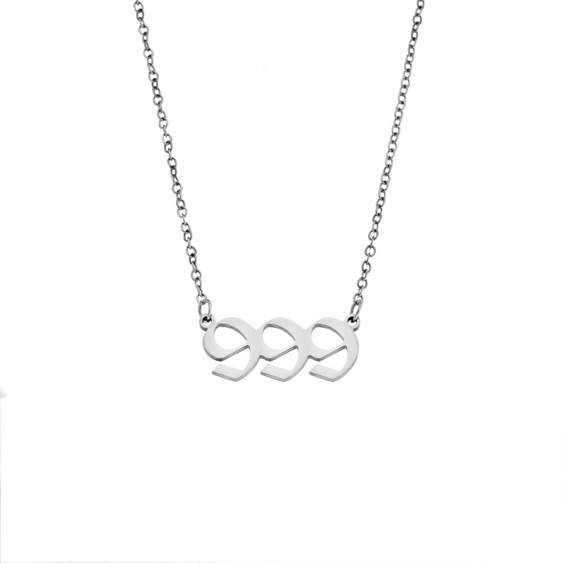 Κολιέ Senza Stainless Steel, Angel Numbers - SSD5205-9SR