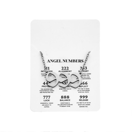 Κολιέ Senza Stainless Steel, Angel Numbers - SSD5205-9SR