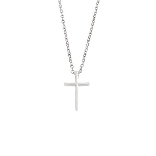 Κολιέ Senza Steel, Σταυρός από Ατσάλι - SSD5557SR