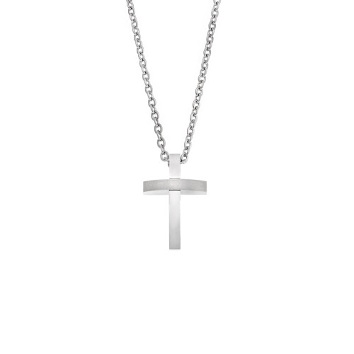 Μοτίφ Senza Men's Steel, Σταυρός από Ατσάλι - SSD5558SR