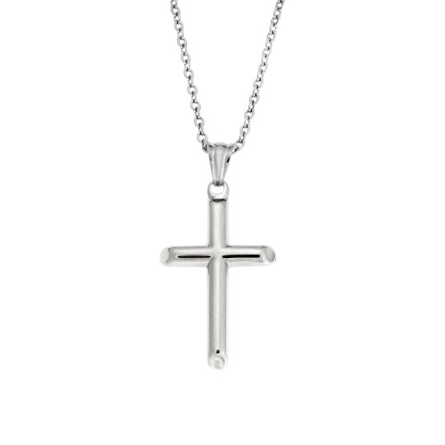 Μοτίφ Senza Men's Steel, Σταυρός από Ατσάλι - SSD5559SR