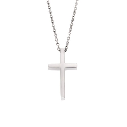 Μοτίφ Senza Men's Steel, Σταυρός από Ατσάλι - SSD5571SR