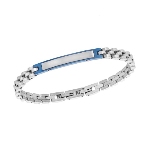 Βραχιόλι Senza Men's Blue Stainless Steel - SSD5949SBL