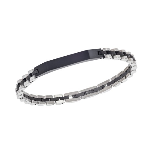 Βραχιόλι Senza Men's Black Stainless Steel - SSD5953SBK