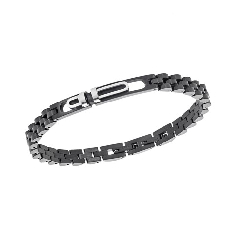 Βραχιόλι Senza Men's Black Stainless Steel - SSD5956BK