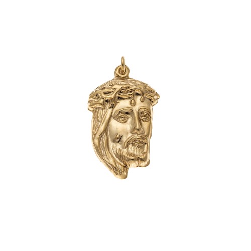 Μοτίφ SENZA κίτρινο επιχρυσωμένο ασήμι 925, Χριστός - SSE0090-3MF