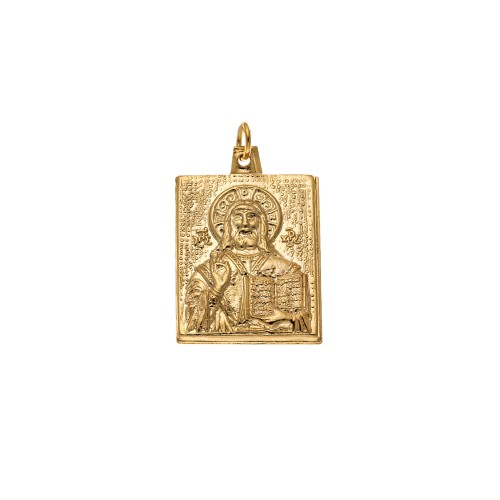 Μοτίφ SENZA κίτρινο επιχρυσωμένο ασήμι 925, τετράγωνη απεικόνιση - SSE0091MF