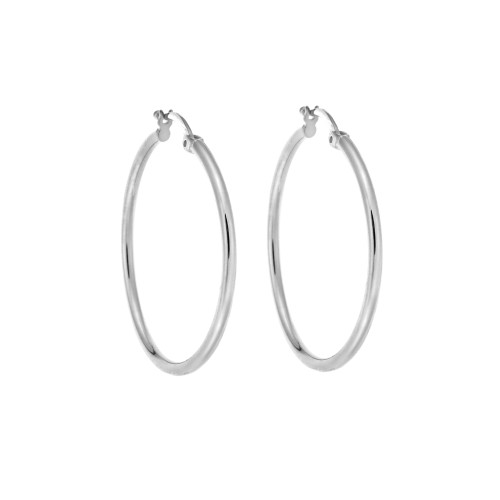 Σκουλαρίκια Γυναικεία Senza από ασήμι 925, κρίκος - SSR3696-3SR