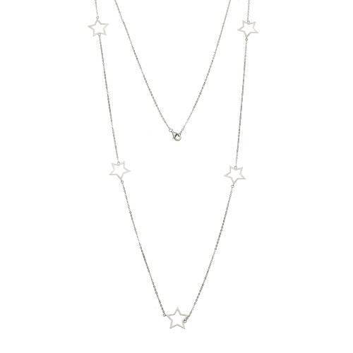 Κολιέ Μακρύ SENZA Ασήμι 925 Αστέρι - SSR4517SR