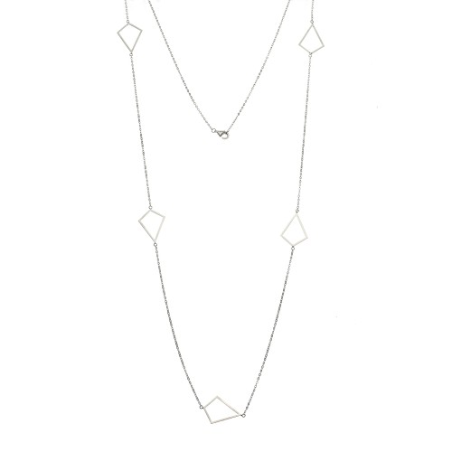 Κολιέ Μακρύ SENZA Ασήμι 925 Διαμάντι